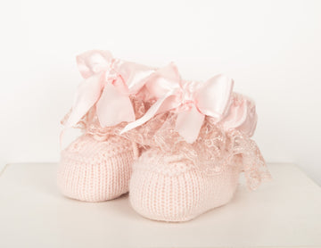 Lace Knitted Booties