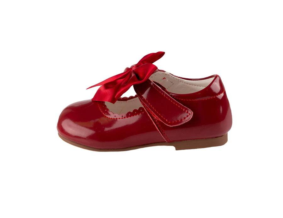 Wine Maryjane bow shoe