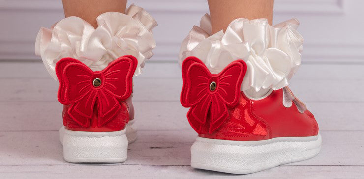 Red Bow Fashion Trainer
