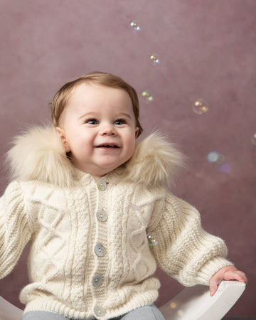 Fleece Lined Diamond-Knit Jacket