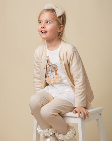 Pearl Present Legging Set and Cardigan - B