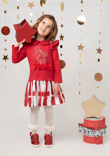 Pearl Present Jumper Dress- B