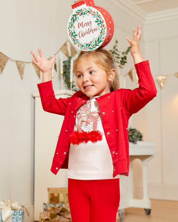 Pearl Present Legging Set and Cardigan - B