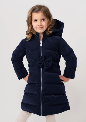 Matt Puffer Jacket with Bow