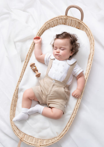 Summer Fete Beige Baby Short Set