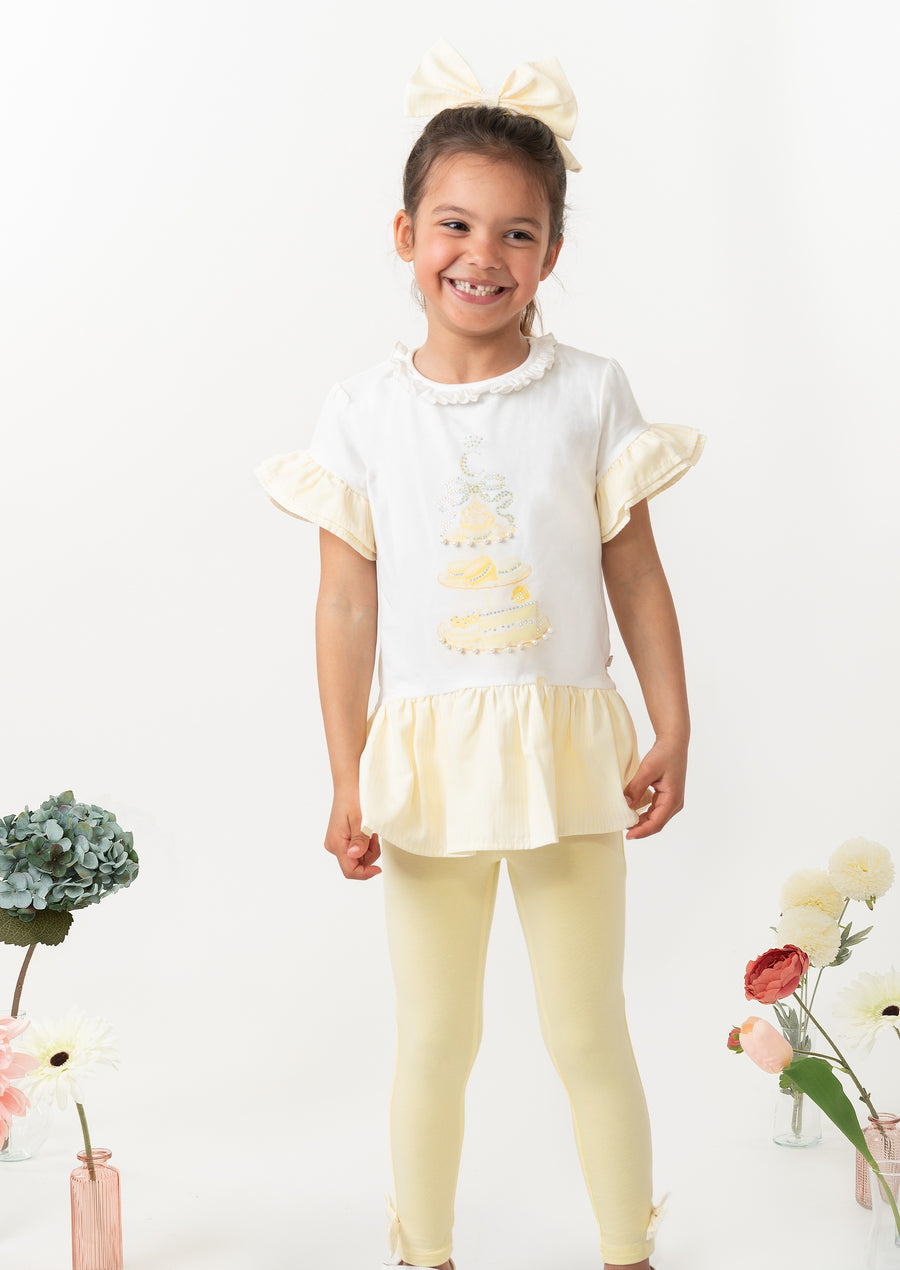 English Summer Lemon Leggings Set (12 months-3yrs)