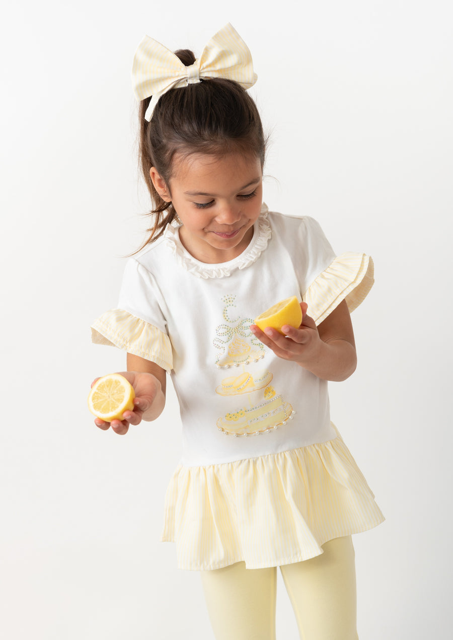 English Summer Lemon Leggings Set (4-8yrs)