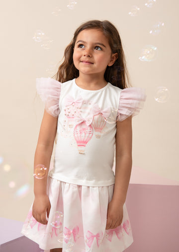 Fly Away Pink Balloon Dress (5-9yrs)