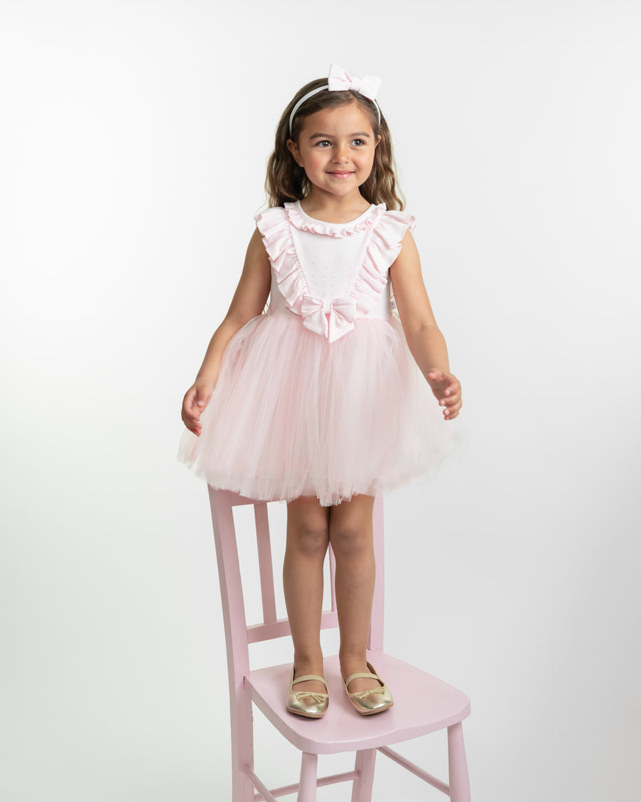 Pink Tulle Dress and Headband Set