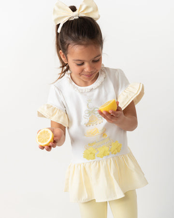 English Summer Lemon Leggings Set (4-8yrs)