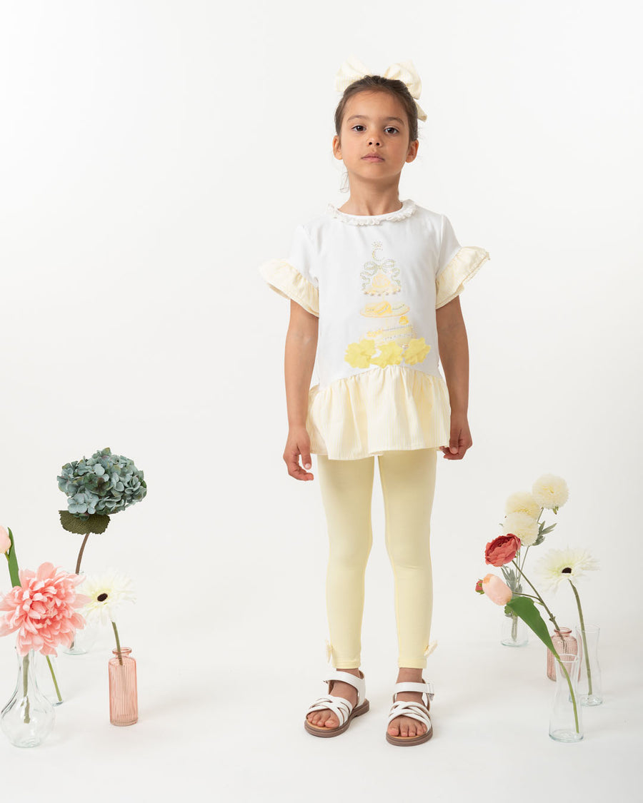 English Summer Lemon Leggings Set (12 months-3yrs)