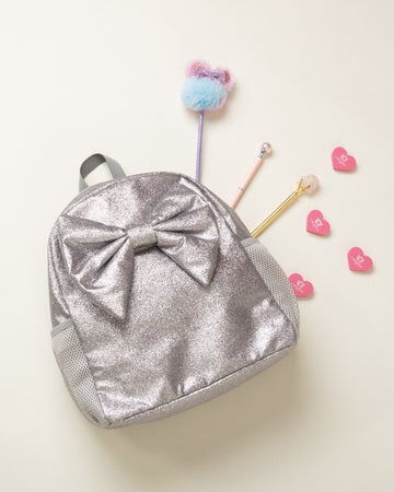 Glitter Backpack with Bow