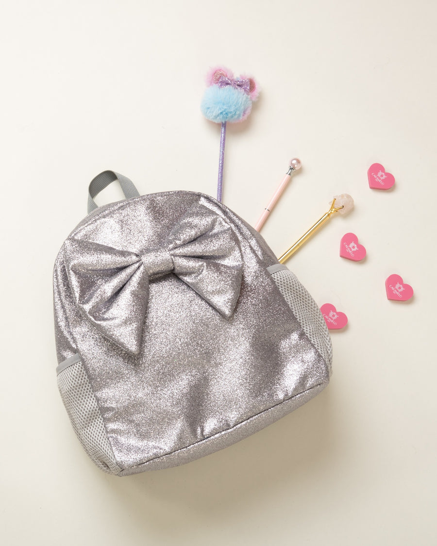 Glitter Backpack with Bow