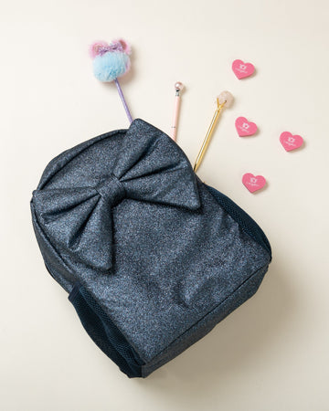 Glitter Backpack with Bow