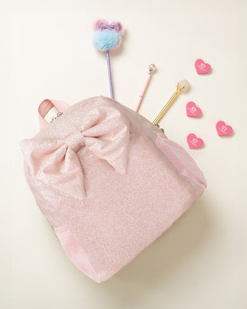 Glitter Backpack with Bow