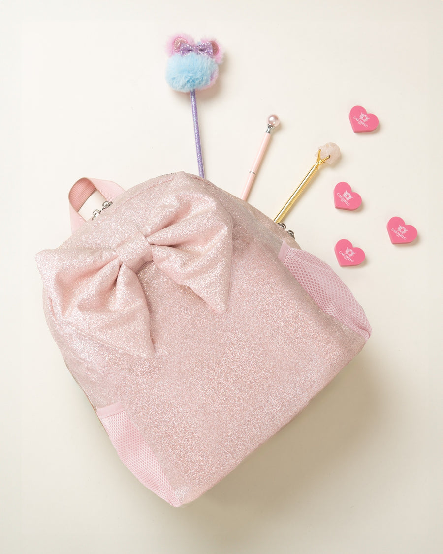 Glitter Backpack with Bow