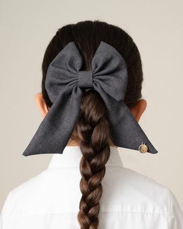 School Hair Bow with Alligator clip