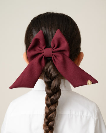 School Hair Bow with Alligator clip