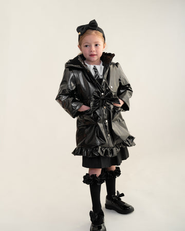 Black Bow Rain Mac