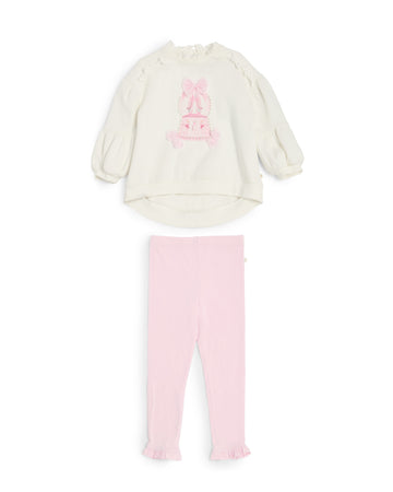 Pink Brushed Cotton Legging Set