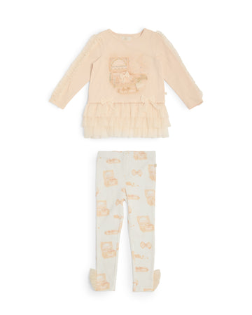 Mink Ruffle Legging Set