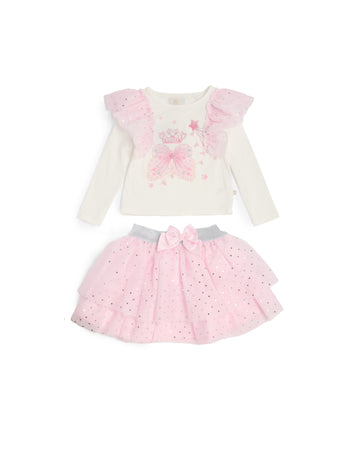 Pink Fairy Ruffle Skirt Set