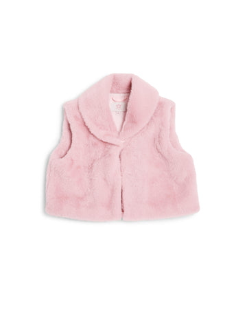 Pink Faux Fur Gilet